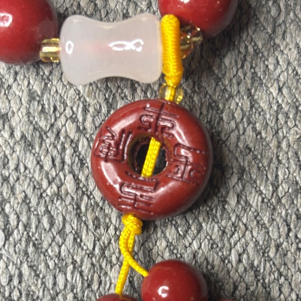 Cinnabar Beaded Bracelet - Picture 7 of 7